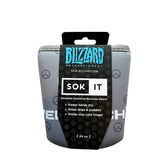 NEW Blizzard Overwatch 2 Drink Koozie Insulating Sleeve 24oz by Sok It Javasok - Picture 3 of 5